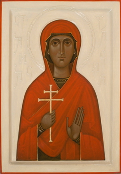 Icon of Saint Anastasia by OLga Shalamova