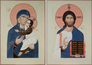 Icon for St. Leonid church in Il'ichevo by Philip Davydov