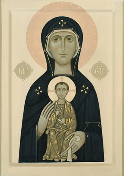 Icon of the Mother of God Nicopea by Olga Shalamova