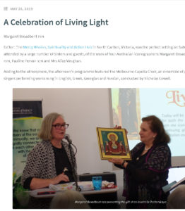 A Celebration of Living Light. Exhebition and a Reception