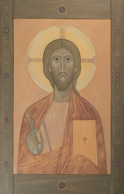 Icon of Christ, 2016 by Olga Shalamova