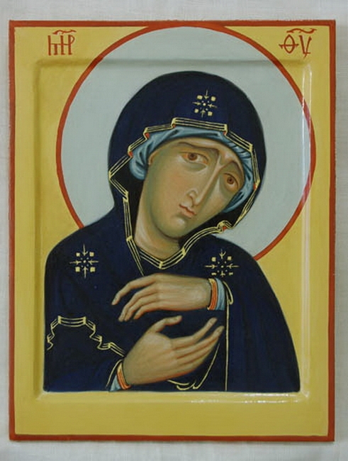 Theotokos in sorrow. 2009