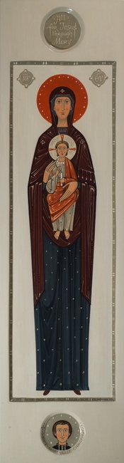 Icon of Our Lady with Christ Child for Marist Brothers, 2016 by Olga Shalamova