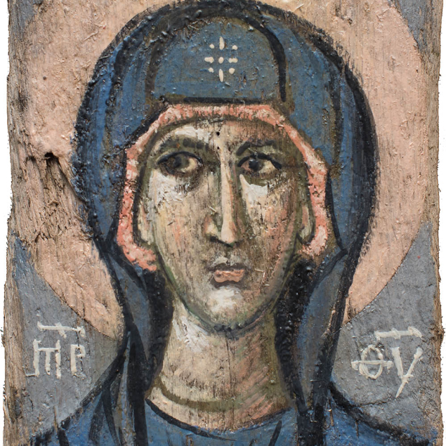 Icons, Painted with Hot Encaustic Technique with Use of Punic Wax.